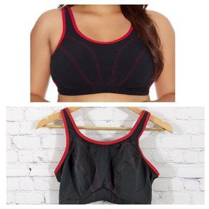NEW Black & Red Goddess Sport Bra MSRP $56